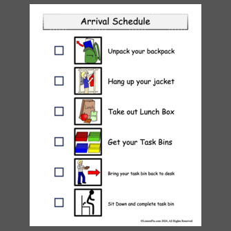 Arrival Schedule