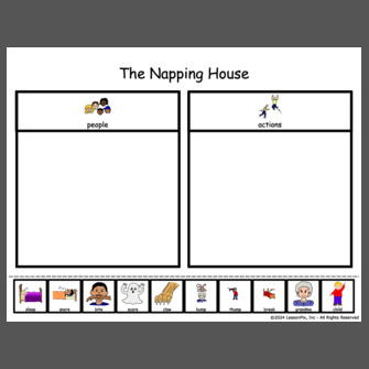 The Napping House sort people and actions