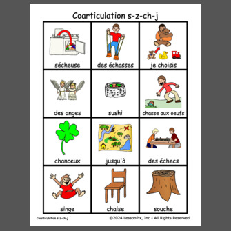 Coarticulation s-z-ch-j