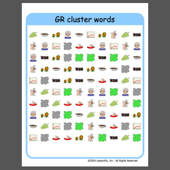 GR cluster words