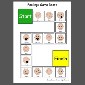 Feelings Game Board