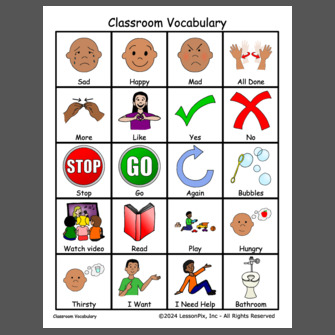 Classroom Vocabulary