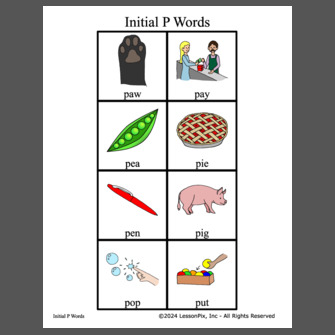 Initial P Words