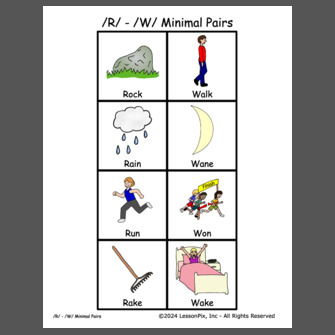 /R/ - /W/ Minimal Pairs