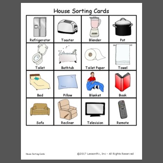 House Sorting Cards