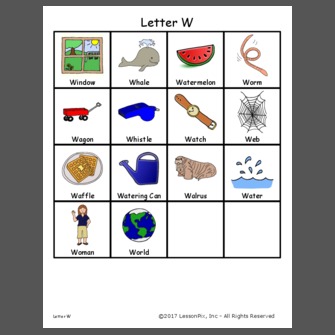 Letter W