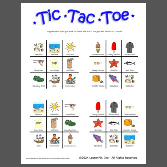 SH, CH, S, Z (Tic Tac Toe)
