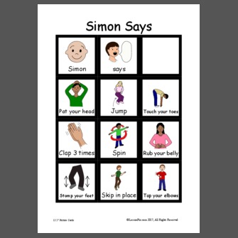Simon Says Game - Speaking of Speech