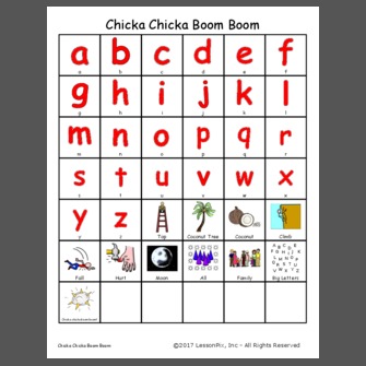 chicka chicka boom boom capital letters