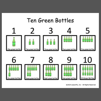 Ten Green Bottles