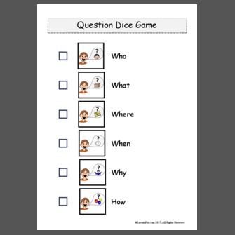 Question Dice Game