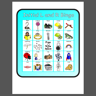 Initial L and R Bingo