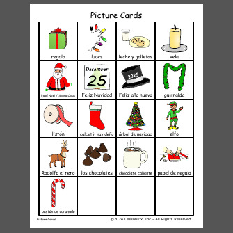 Spanish L Articulation - Christmas