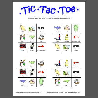 Initial SH tic tac toe