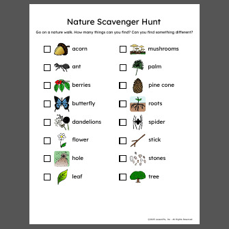 Nature Scavenger Hunt