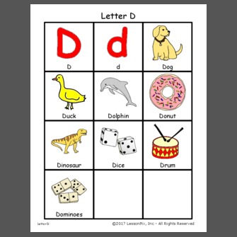 Letter D