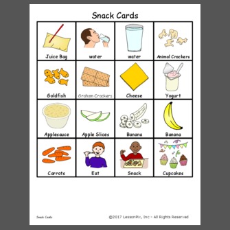 Snack Cards