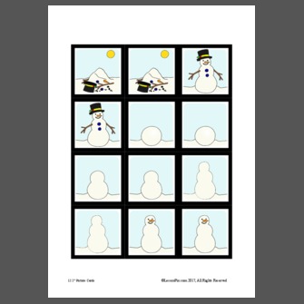 English Unite - Winter Sequence - Melting Snowman 1