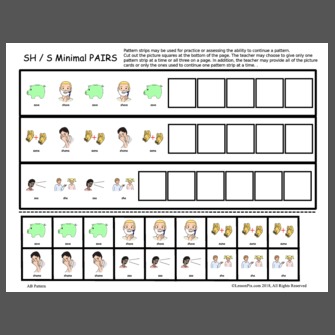 SH / S Minimal PAIRS