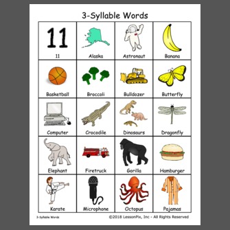 9 letter jobs 3 syllable words