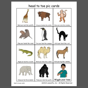 head to pic cards