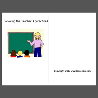 Following the Teacher's Directions