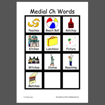 Medial Ch Words