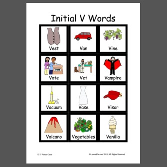 Initial V Words