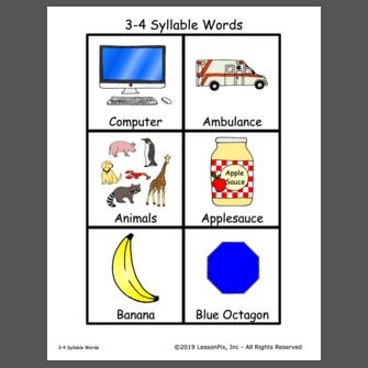 3 syllable animals - LessonPix Search Results