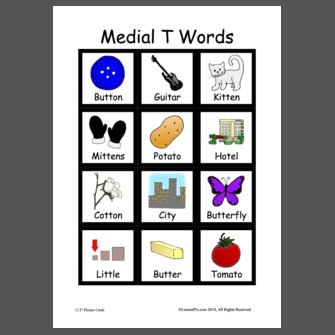 medial t and d words