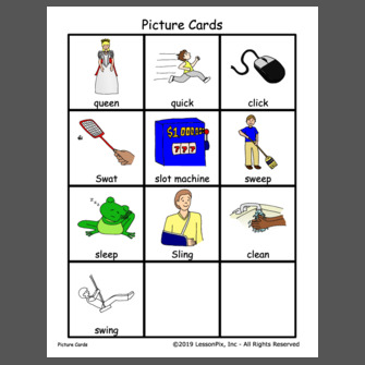 Gliding L-blends Picture Cards