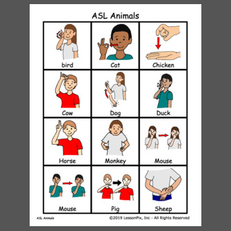 ASL Animals