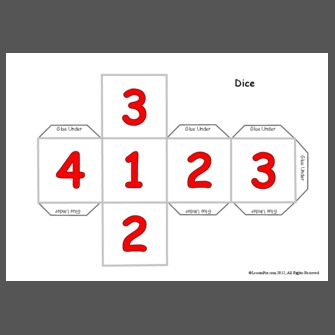 Blank White Dice  Great PowerPoint ClipArt for Presentations 