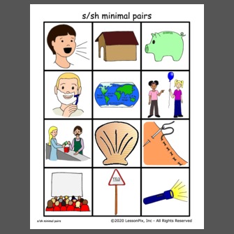 s/sh minimal pairs