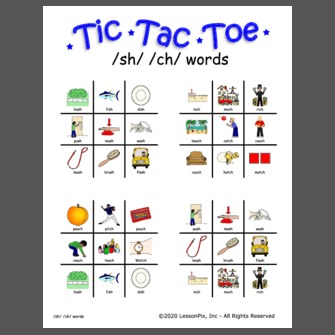 /sh/ /ch/ tic tac toe