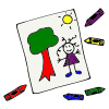 I draw a beautiful picture.