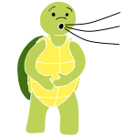 Breathing Turtle Stencil
