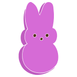 Candy Bunny Stencil