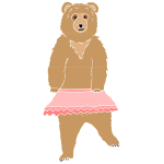 Dancing Bear Stencil