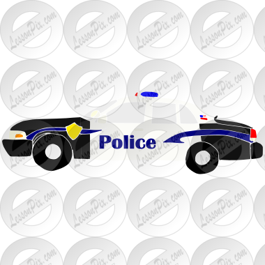 Police Car Stencil