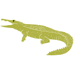 Crocodile Stencil