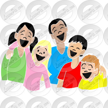 Friends Laughing Stencil for Classroom / Therapy Use - Great Friends  Laughing Clipart