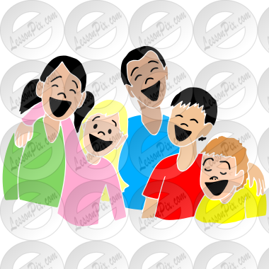 a person laughing clipart