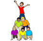 Human Pyramid  Picture