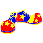 Clown Shoes Stencil