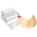 Feeder Chicken Stencil