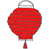 You may see paper lanterns.