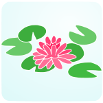 Water Lily Stencil