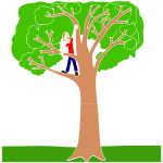 Climb a Tree Stencil