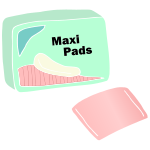 Maxi Pads Stencil